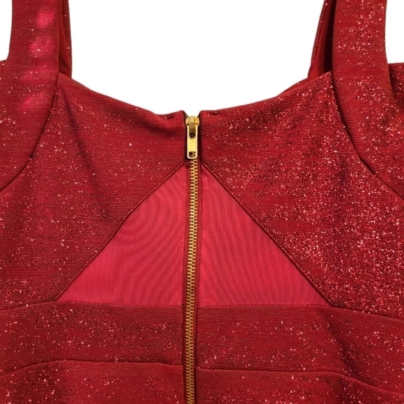 Honey and Rosie small dark red sparkle party dress - Picture 8 of 16